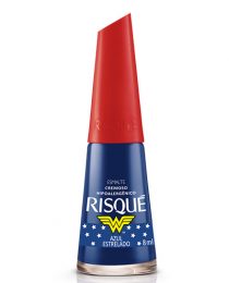 Risqué Mulher Maravilha Azul Estrelado