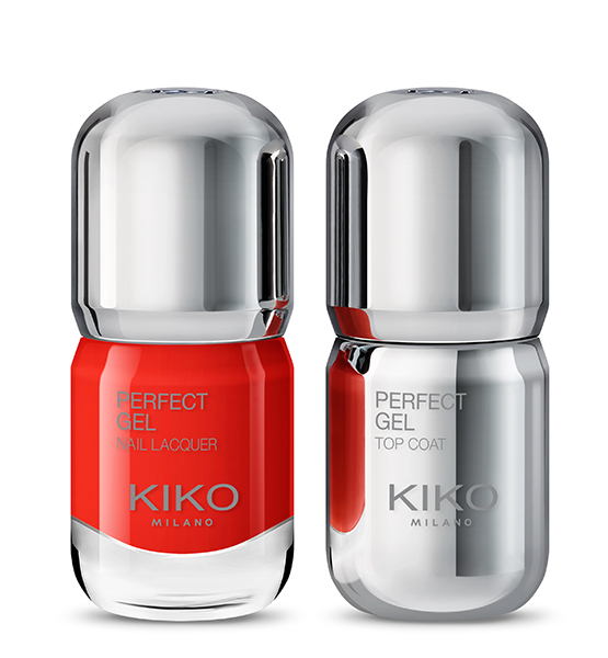 Esmalte + top coat efeito gel já vêm no mesmo kit, para facilitar a vida e garantir o efeito brilho intenso.