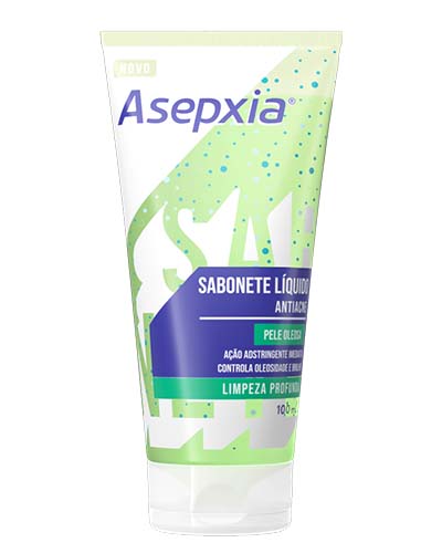 Sabonete para controlar a oleosidade da pele Asepxia Limpeza Profunda