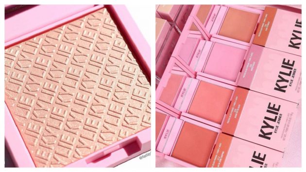 Iluminador de maquiagem e blushes Kylie Cosmetics